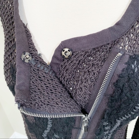 Free People Zip Motto Sweater Cardigan Jacket. - Picture 4 of 8